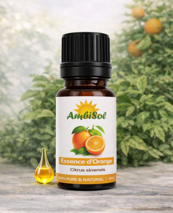 Essence d’Orange – Huile Essentielle 100% Pure (10ml) | Relaxante, Anti-stress & Purifiante | Ambisol