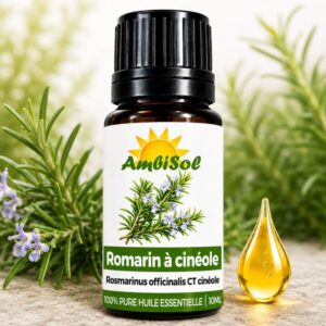 ROMARIN À CINÉOLE – HUILE ESSENTIELLE 100 % PURE